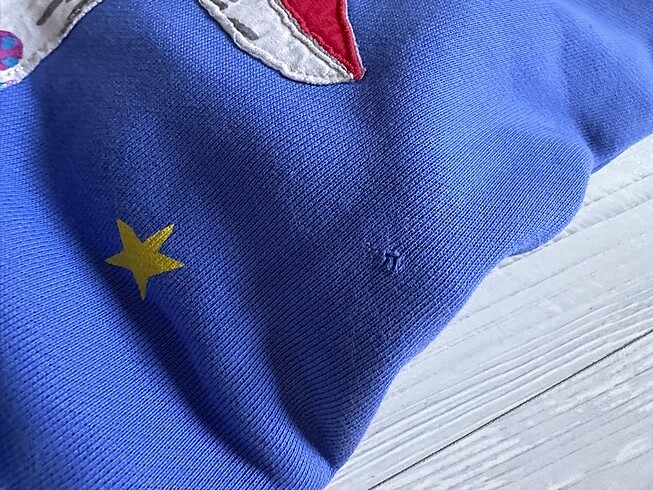 Mavi Desenli Sweat Elbise - Görsel 5