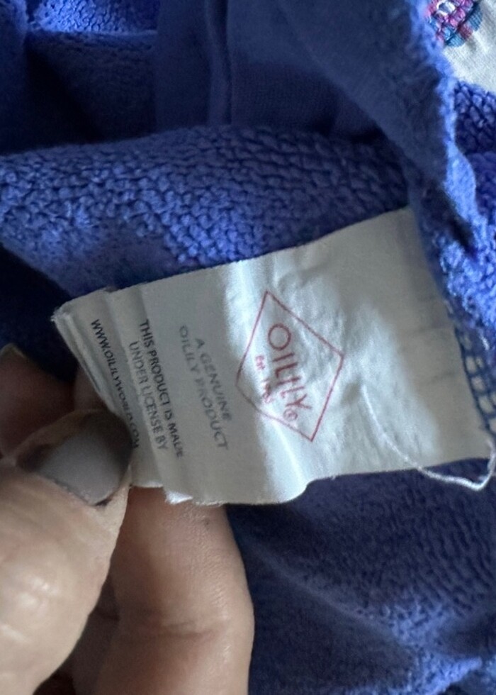 Mavi Desenli Sweat Elbise - Görsel 3