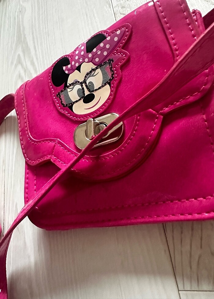 Pembe Minnie Mouse Kız Çocuk Çanta - Görsel 5