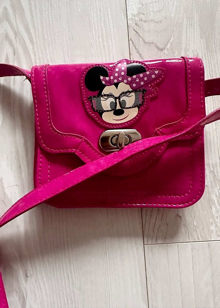 Pembe Minnie Mouse Kız Çocuk Çanta - Görsel 3