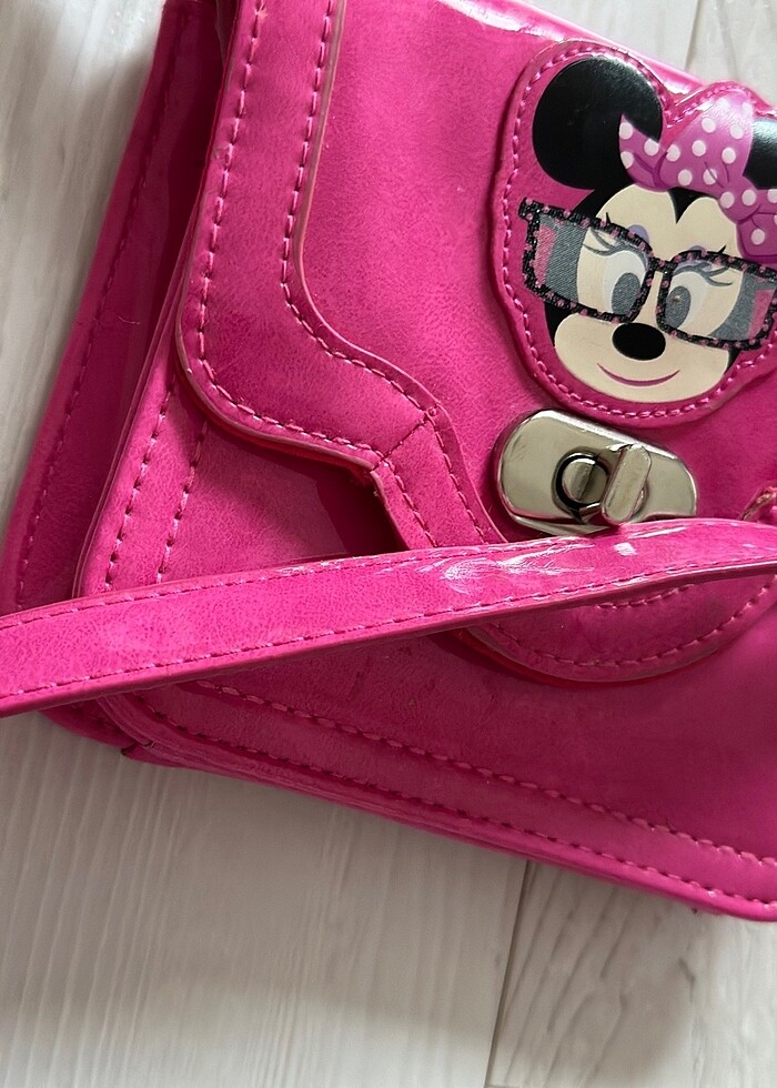 Pembe Minnie Mouse Kız Çocuk Çanta - Görsel 4