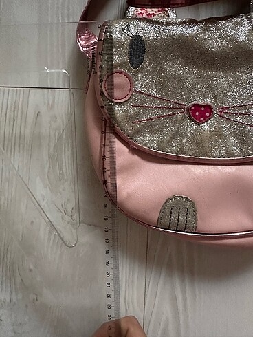 Simli Karakter Pembe Çanta - Görsel 8