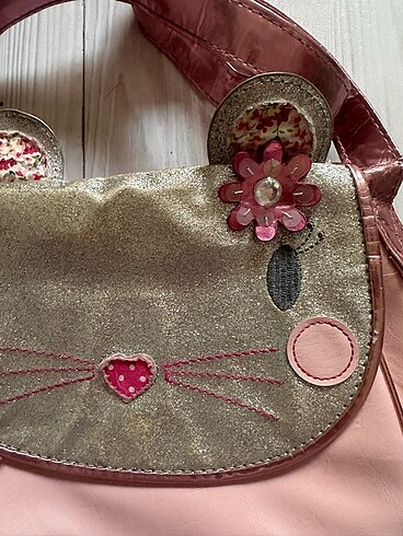 Simli Karakter Pembe Çanta - Görsel 3