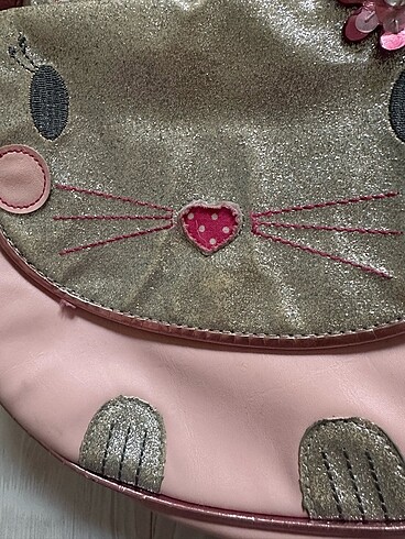 Simli Karakter Pembe Çanta - Görsel 4