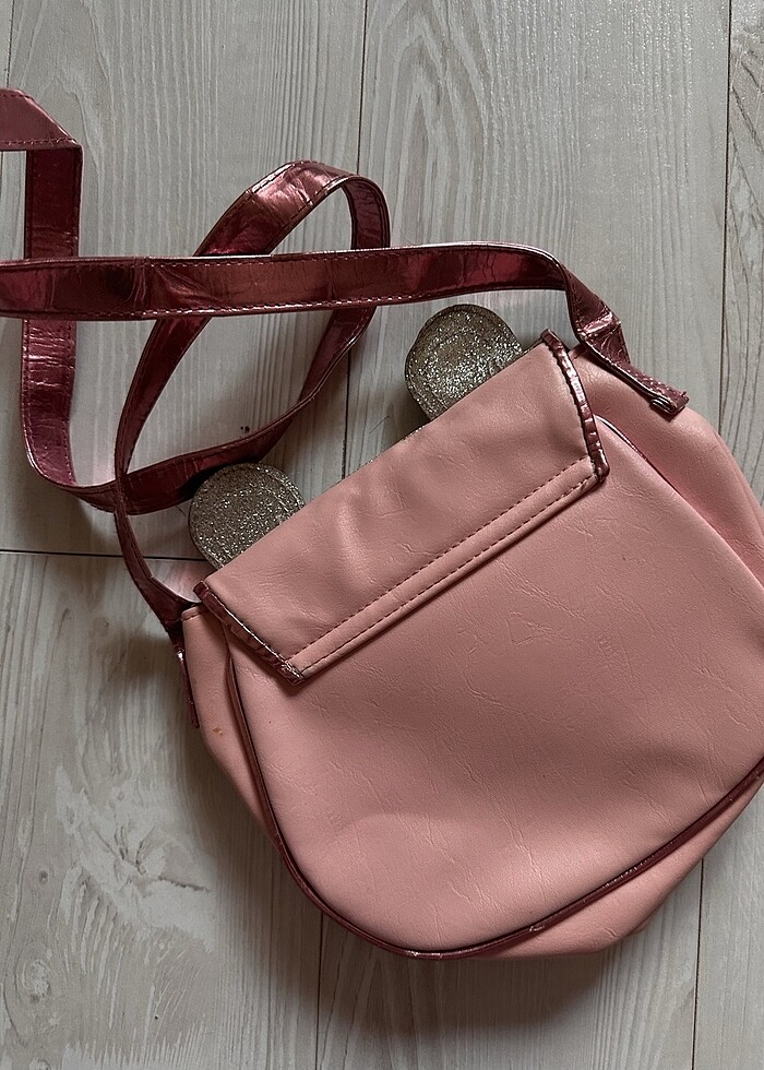 Simli Karakter Pembe Çanta - Görsel 5