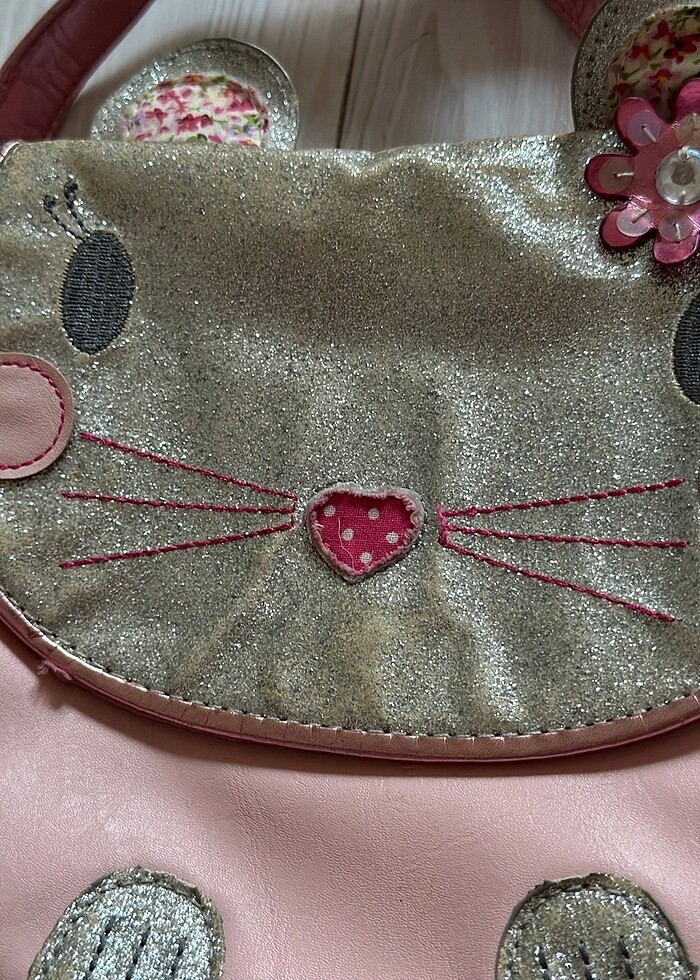 Simli Karakter Pembe Çanta - Görsel 2