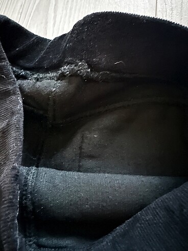 Siyah Kadife Tayt Pantolon - Görsel 6