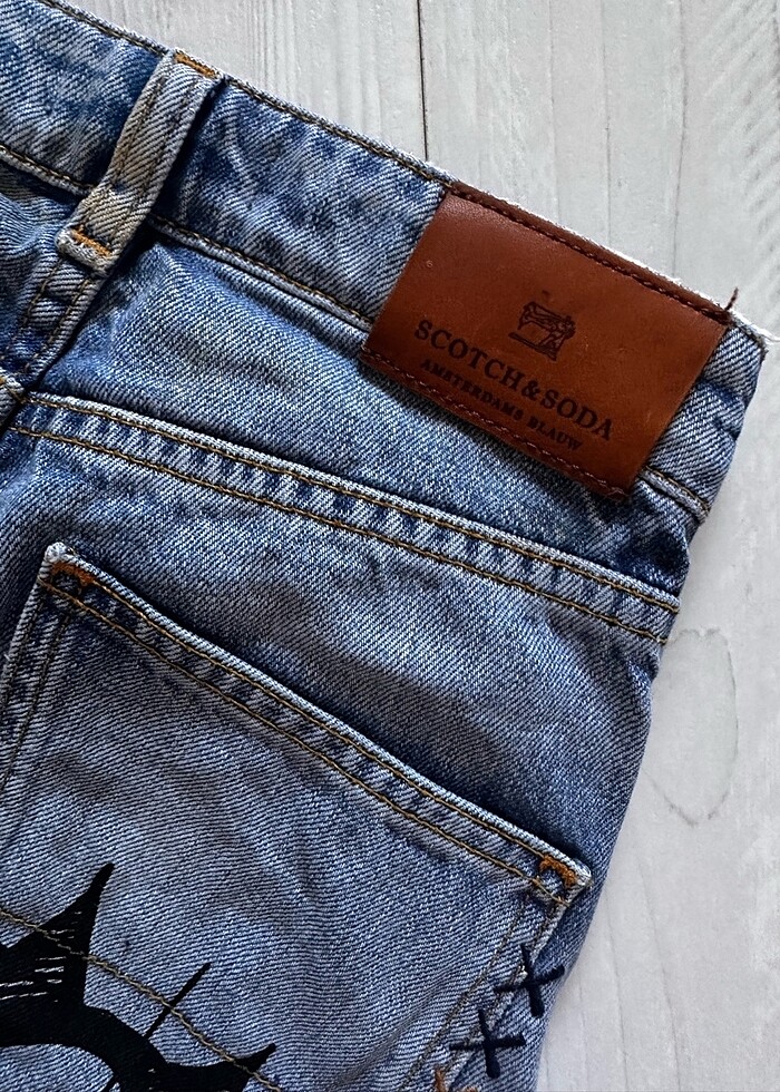 Grafiti Boyama Tasarım Kot Pantolon - Görsel 2