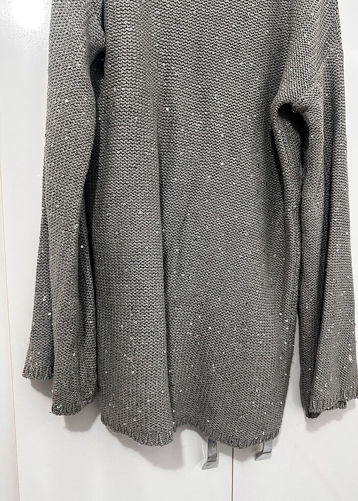 Pullu Payetli Kazak Elbise - Görsel 3