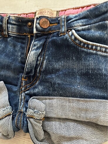 Mango Mini Kot Şort - Görsel 2