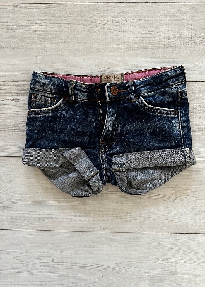 Mango Mini Kot Şort - Görsel 3