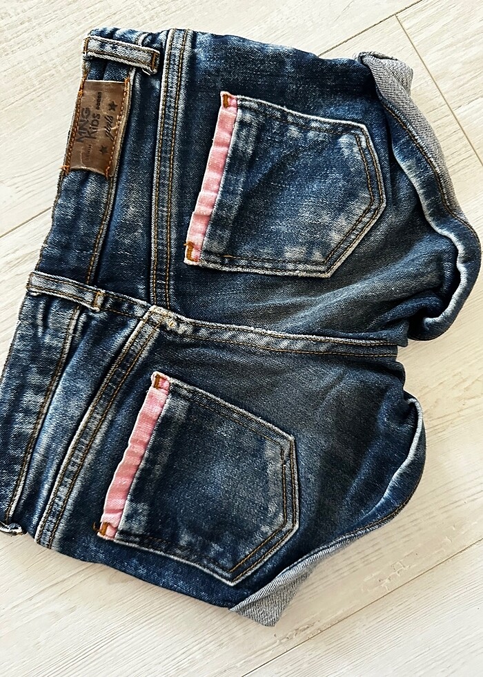 Mango Mini Kot Şort - Görsel 5