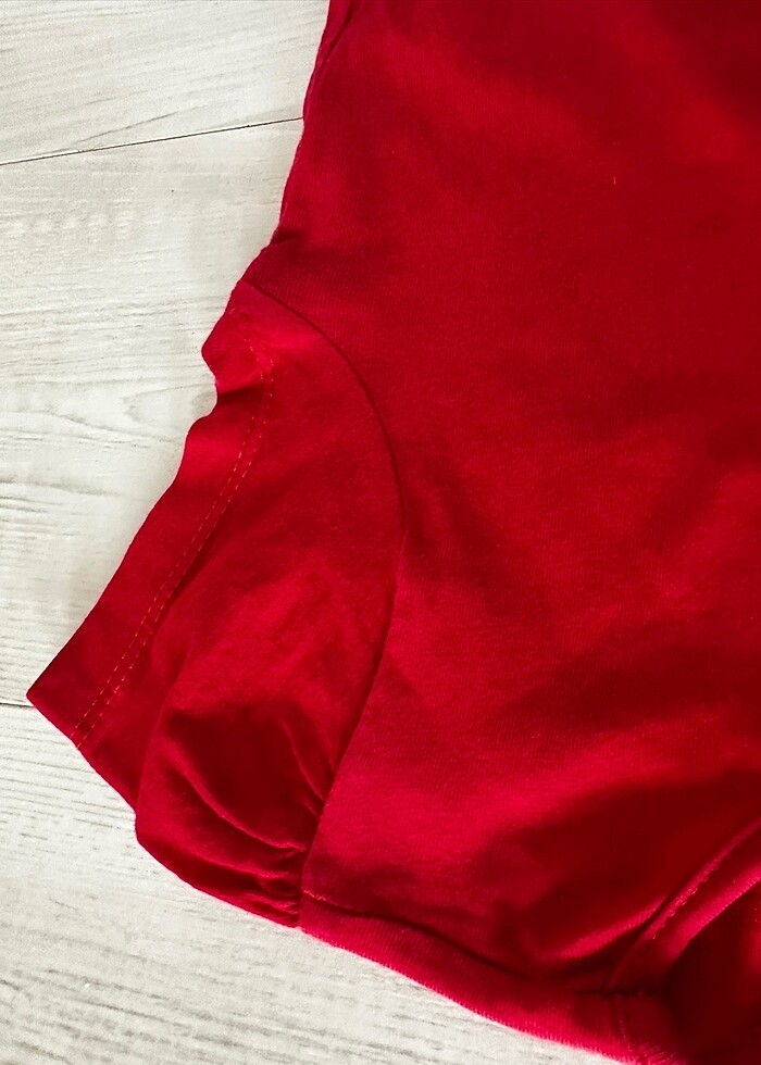 Kırmızı Basic Tişört - Görsel 3