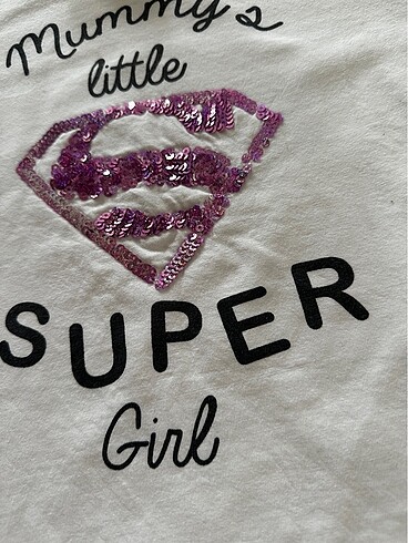 Yazı Baskılı Payetli Uzun Kol Tişört - Görsel 6