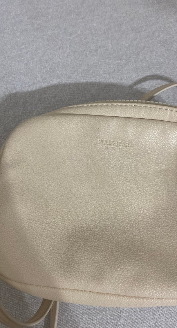 Bej Deri Kadın Bel Çantası - Görsel 3