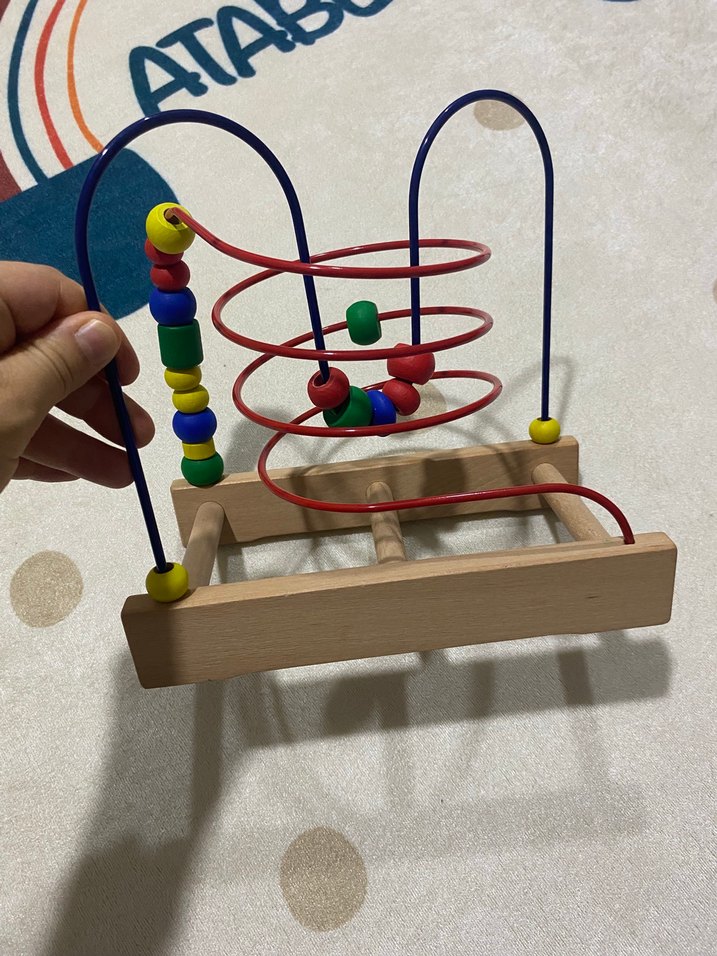 Renkli Ahşap Eğitici Oyuncak - Görsel 2