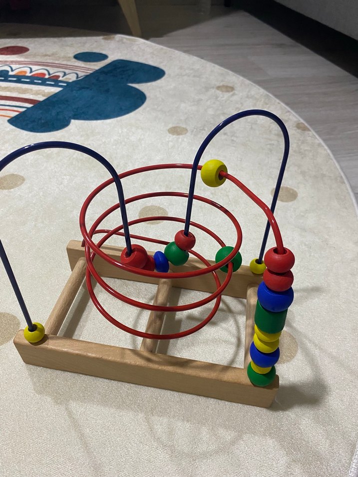 Renkli Ahşap Eğitici Oyuncak - Görsel 3