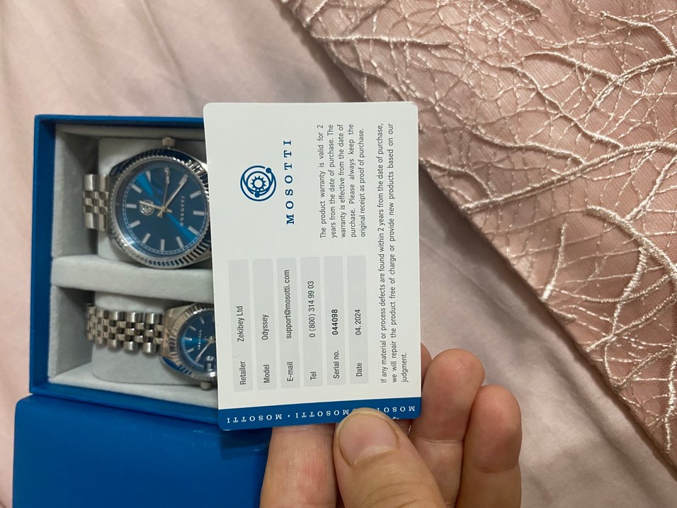 Mavi Klasik Kadın ve erkek Saatleri Seti - Görsel 2