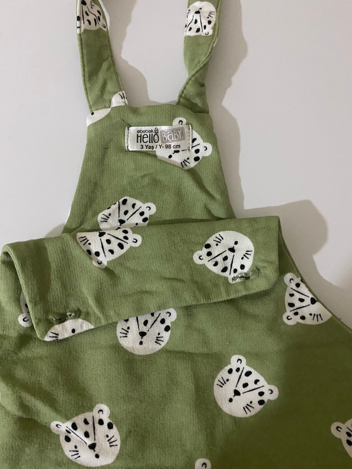 Renkli Erkek Çocuk Kolsuz Tulum - Görsel 3