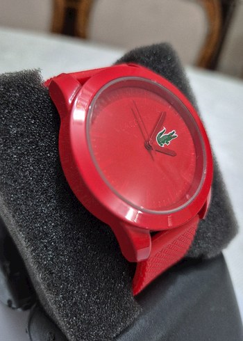 Beden kırmızı Renk Lacoste unisex saat