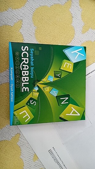 Seyahat boy Kompakt Scrabble orijinal