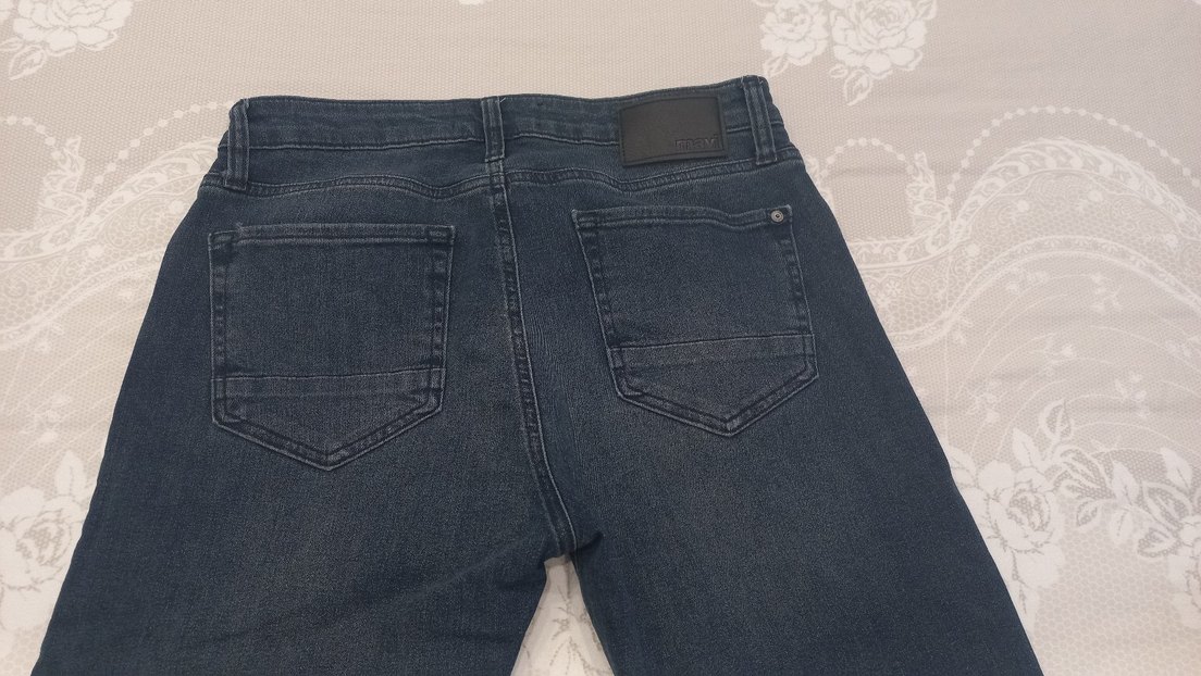 Gri Denim Kadın Normal Kesim Kot Pantolon 30 31beden - Görsel 3