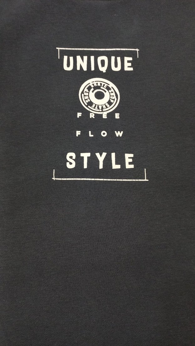 Gri Baskılı Salaş erkek  çocuk  Sweatshirt - Görsel 2