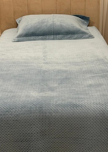 mqvi Düz Desen Yatak Örtüsü linens glace tek kisilik - Görsel 2