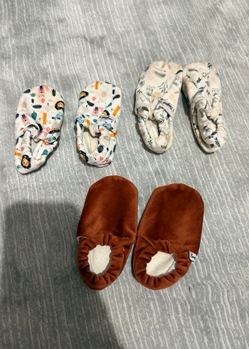 Bohem Tarzı Kahverengi Erkek Bebek Patik