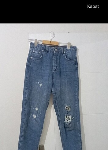 38 Beden mavi Renk Mom jeans