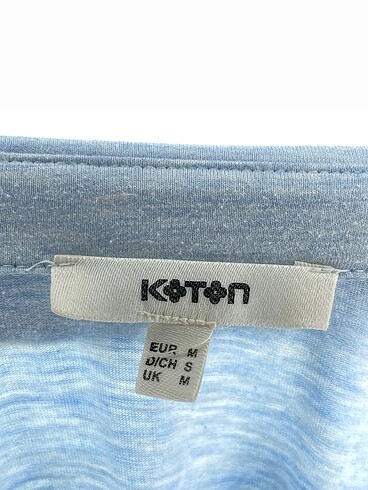 m Beden mavi Renk Koton T-shirt %70 İndirimli.