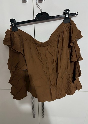 Fırfırlı Madonna Yaka Bluz - Görsel 4