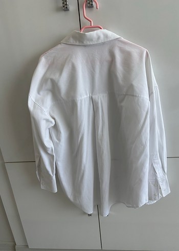 Beyaz Oversize Kadın Gömlek - Görsel 2