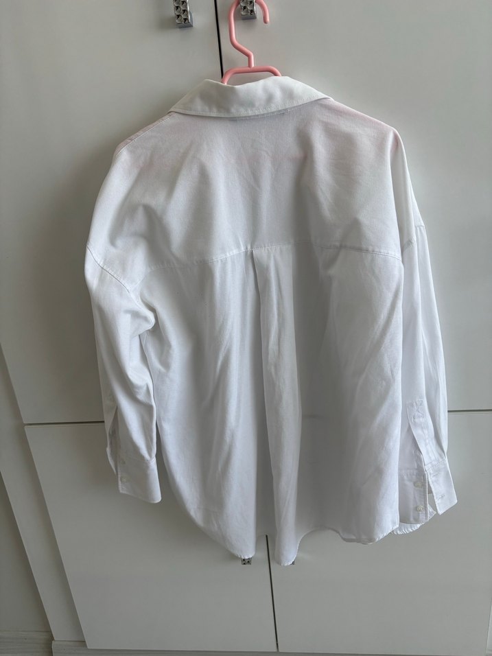 Beyaz Oversize Kadın Gömlek - Görsel 2