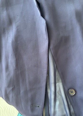 Kadın Lacivert mix kumaş Ceket - Görsel 3