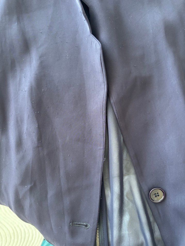 Kadın Lacivert mix kumaş Ceket - Görsel 3