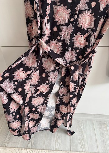 Kuşaklı gömlek tunik - Görsel 3