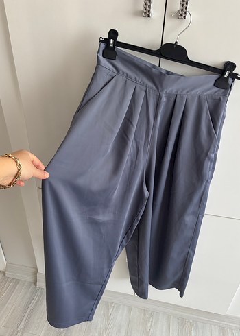 Gri Pilili Kadın Pantolon - Görsel 4