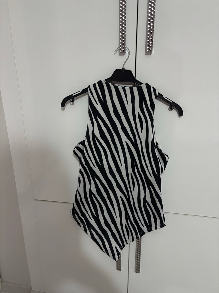 Zebra Desenli Kolsuz Body - Görsel 2