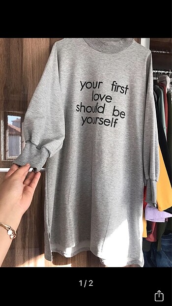 Kadın sweat tunik elbise