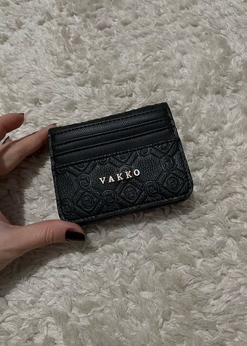Vakko Siyah Deri Kadin Cuzdan