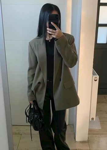 Haki Zara blazer - Görsel 2