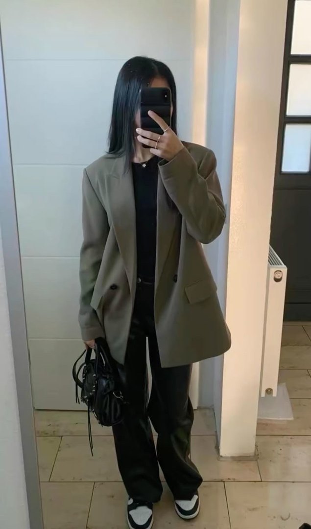 Haki Zara blazer - Görsel 2