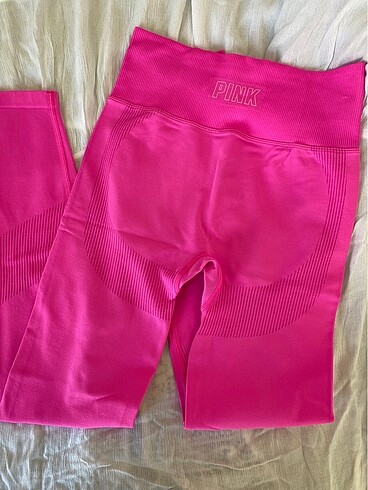Pink Yüksek Bel Uzun Tayt