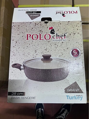 Polochef 28 cm basık tencere