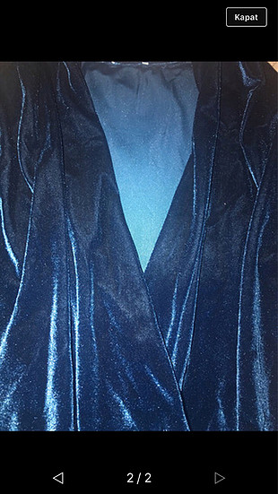 Zara Kadife kruvaze bluz 