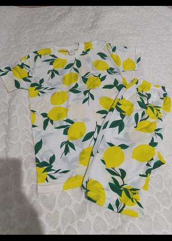 Çocuklar İçin Renkli Baskılı Pijama Takımı 6/12 yaş aralığında - Görsel 4