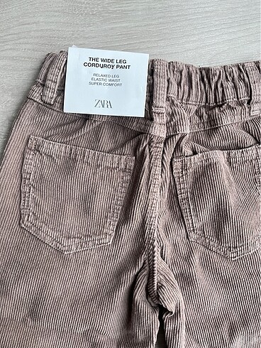 Zara Zara kiz cocuk fitilli orjinal pantolon