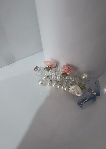 Boncuklu Pastel Cam Saç Tokası