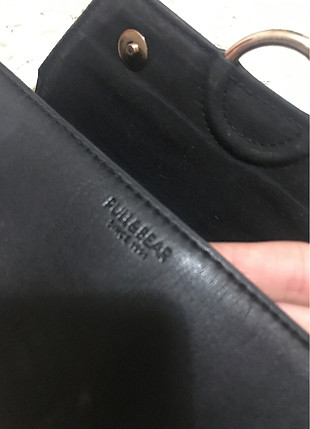 Pull and Bear Cüzdan siyah deri 